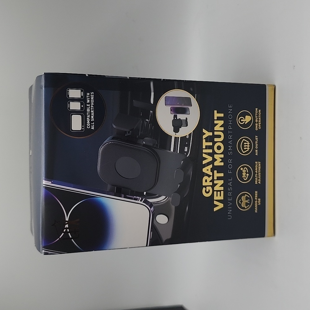 Smartphone Gravity Vent Mount for Vehicle Black